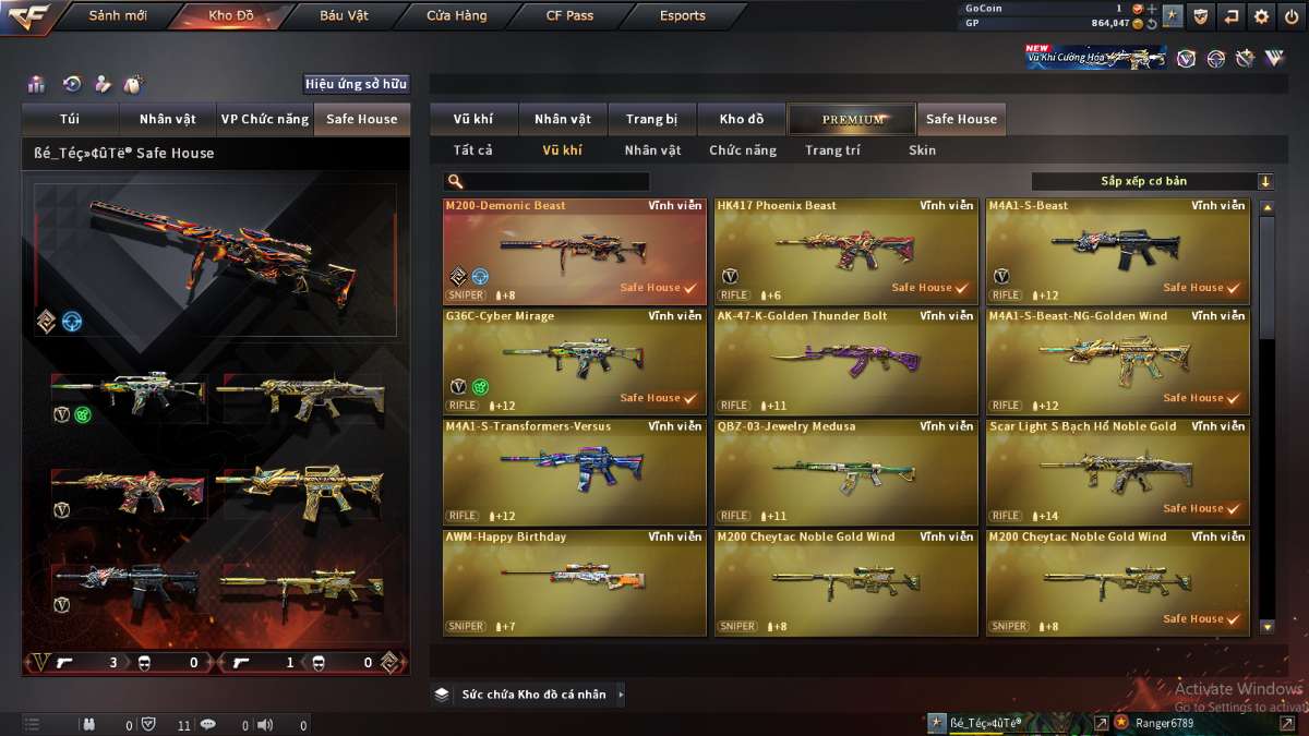 shop acc cf uy tin gia re